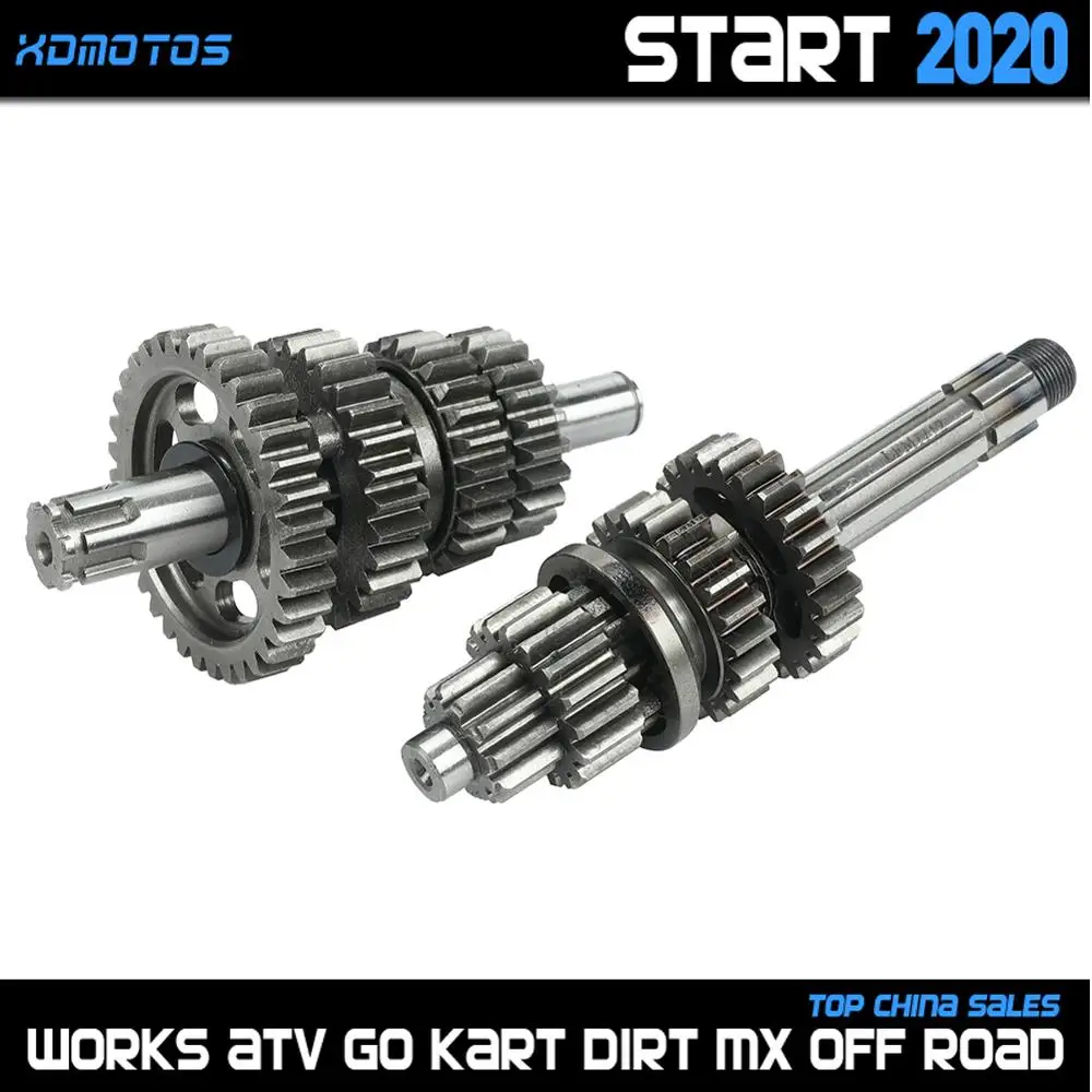 

140cc коробка передач для мотоцикла, основной вал стопорного вала для Lifan 140 1P55FMJ, горизонтальный, LF140, стартер двигателя KAYO SSR, кроссовые велосипеды