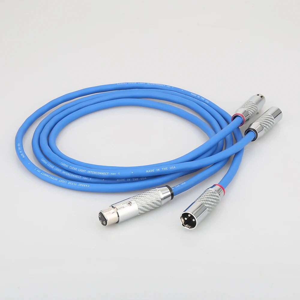 

Hi End Cardas Clear Light XLR Balanced Cable Carbon Fiber 3Pin XLR Plug Amplifier CD DVD Player Interconnect Audio Cable