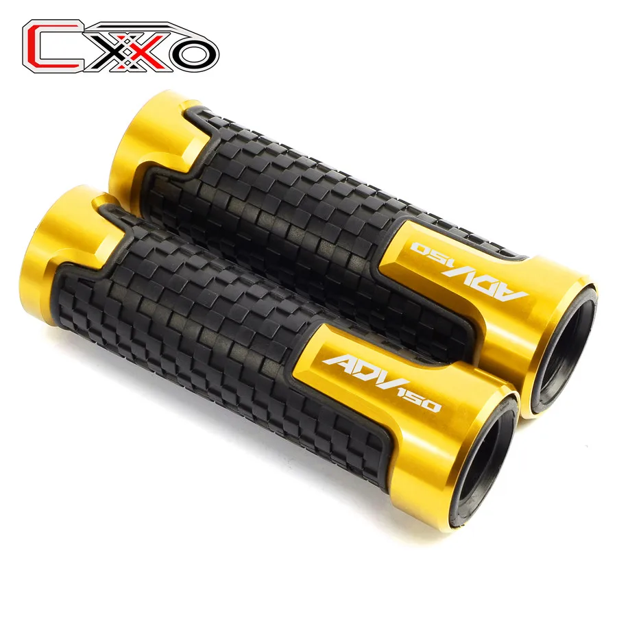 Золотой 7/8 ''22 мм Аксессуары для мотоциклов для honda ADV 150 ADV150 ручки грипса на руль - Цвет: Золотой