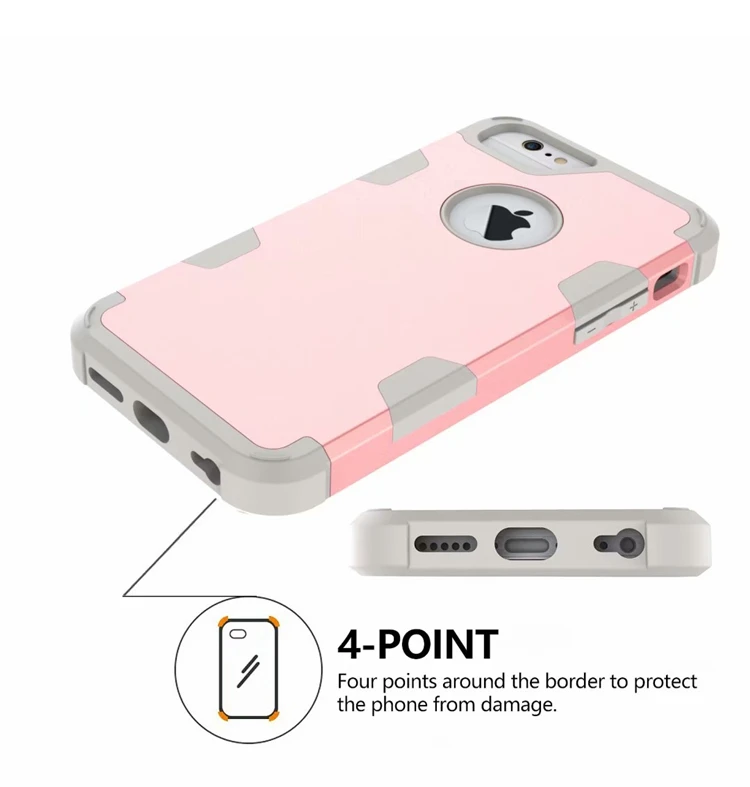 Для iPhone 6S/6 4," гибридный противоударный защитный резиновый силиконовый чехол для задней панели 7 8 Plus X Xs чехол