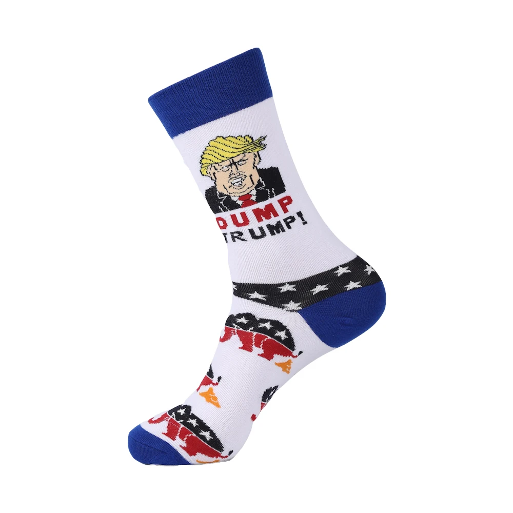 B47 VPM новые цветные хлопковые мужские носки с круглым вырезом Веселые забавные носки с изображением лисы, космоса, Трампа, динозавра, собаки, прохладное платье, теплые носки, Свадебный Рождественский подарок - Цвет: B47