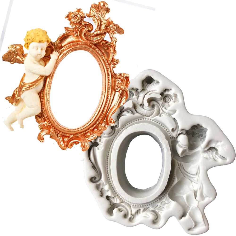 Силиконовая рамка в виде ангела инструмент для украшения торта форма Aromo формы