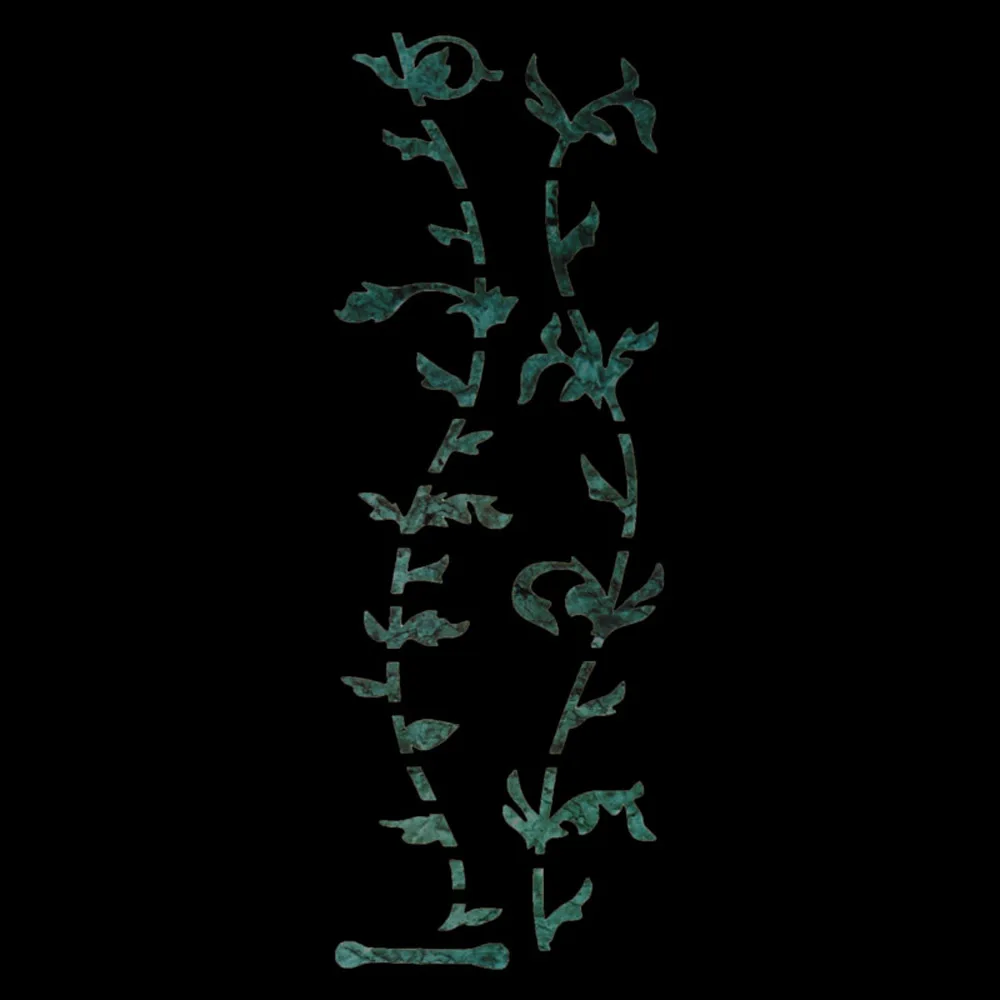 gitarre inlay decals aufkleber griffbrett marker baum des lebens grün ultra dünne aufkleber für elektrische akustische klassische gitar