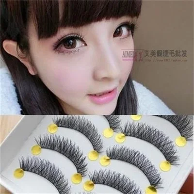 Бесплатная доставка Лидер продаж перекрытия 5 пар/компл. натуральные длинные