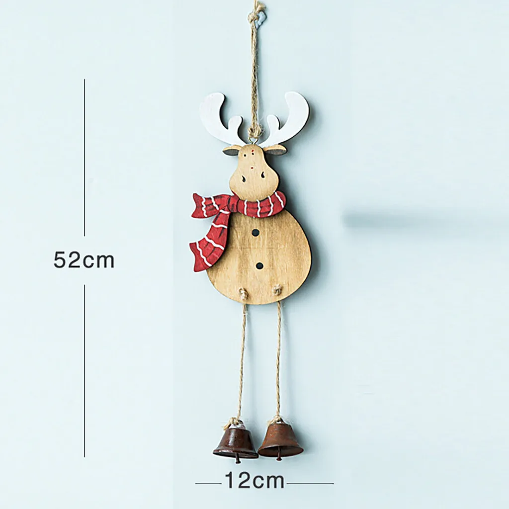 Рождественский венок украшение подвеска деревянный ангел старый снеговик для