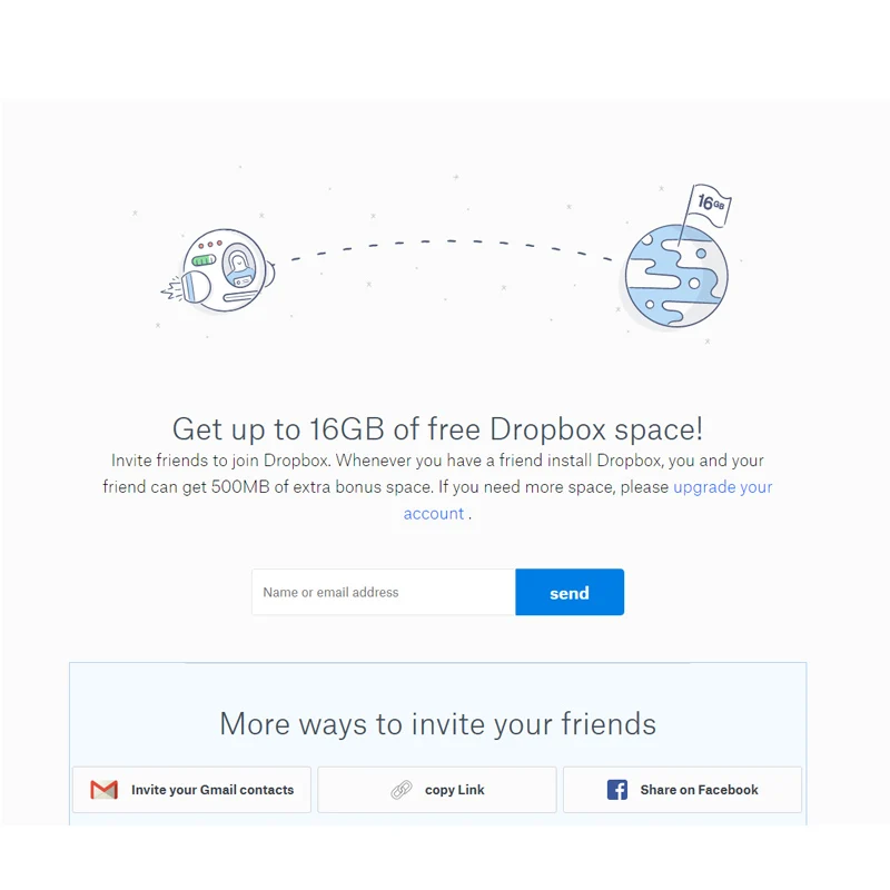 

DropBox Account Capacity Upgrade 16GB lifetime Storage Global delivery