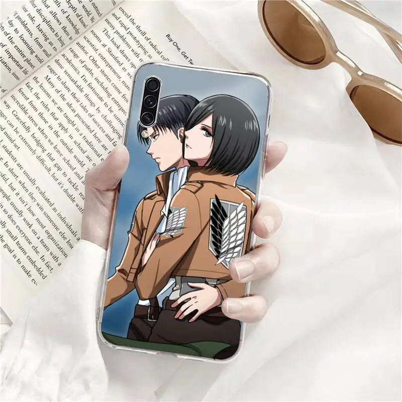 

Anime Attack On Titan Levi Ackerman Phone Transparent Samsung A71 S9 10 20 HUAWEI p30 40 honor 10i 8x xiaomi note 8 Pro 10t 11