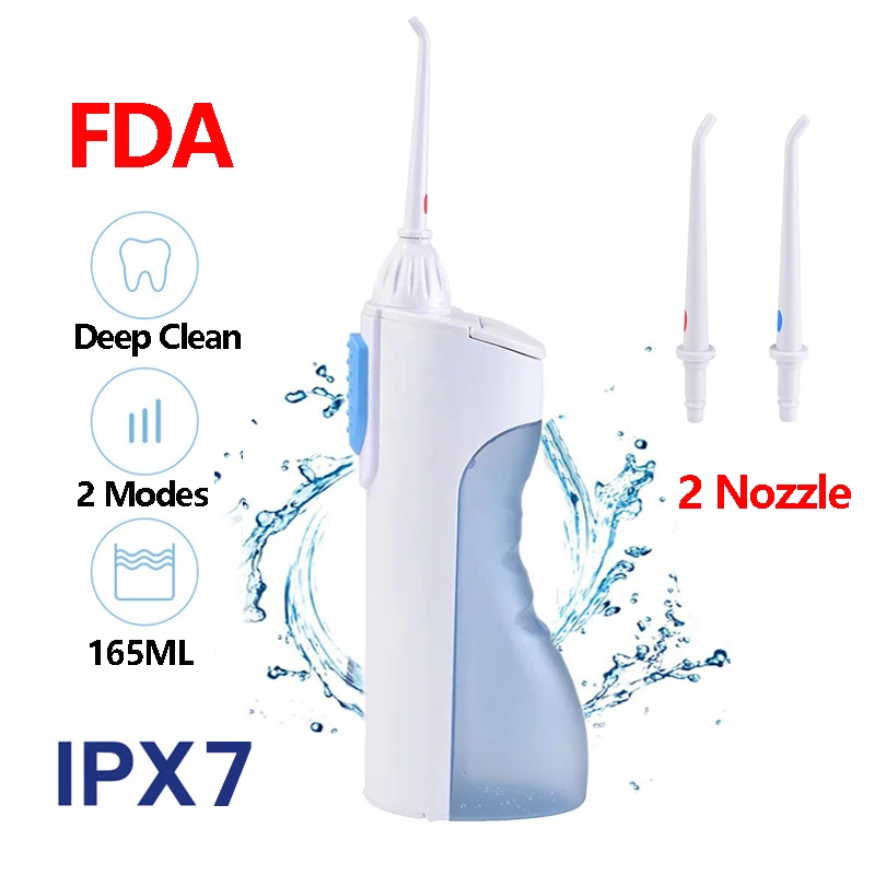 Электрический 2 уровня Портативный зубная нить Ирригатор для полости рта струи