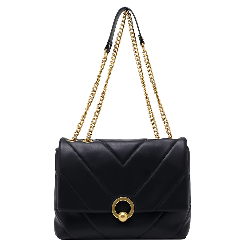 

Small Chain PU Leather Crossbody Bags For Women 2021 Winter Branded Handbags Trend Lady Designer Women's Luxury Hand Bag