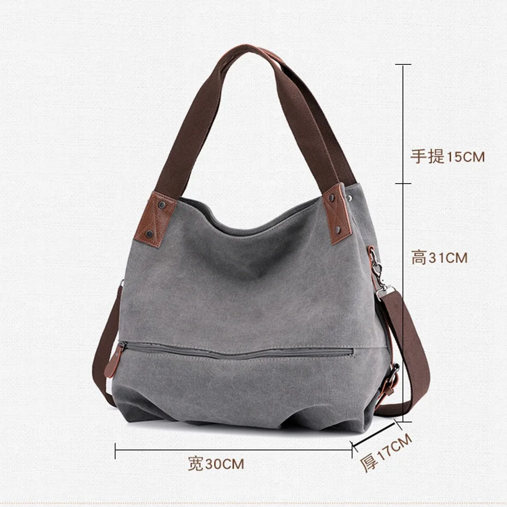 Винтажные женские сумки 2019 холщовые ретро сумка на плечо однотонные ручные Сумка