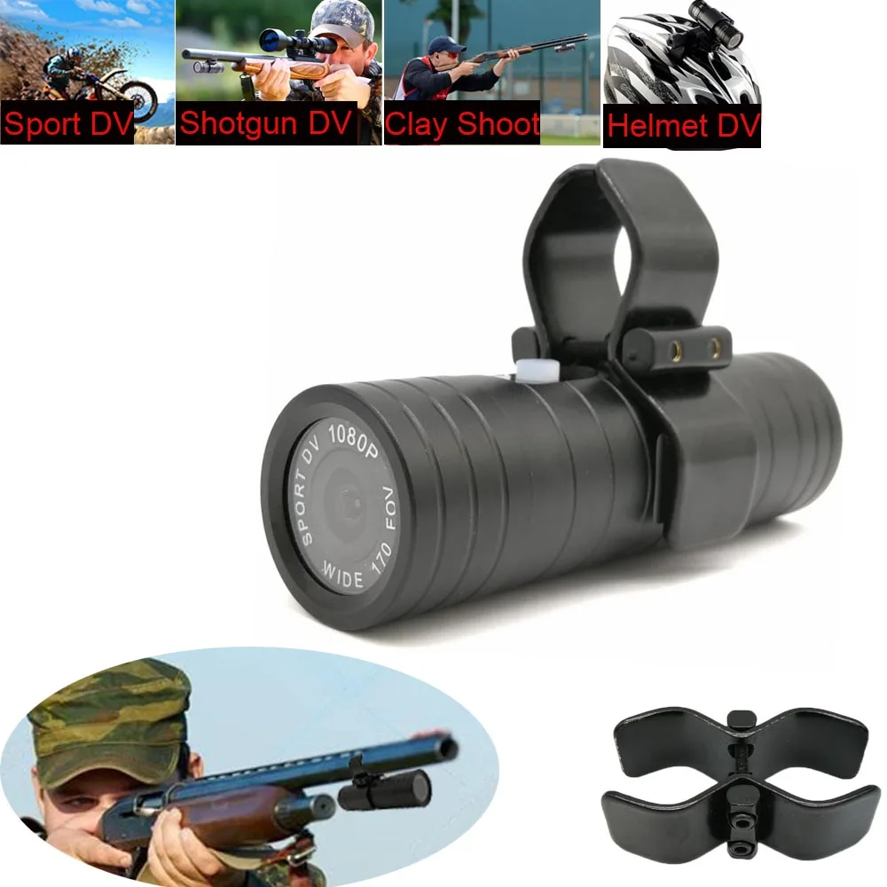 Outdoor Sports Action Camera Gun rifle hunting Camcorder Trail HD 1080P Bike Helmet DVR loop recording | Электроника