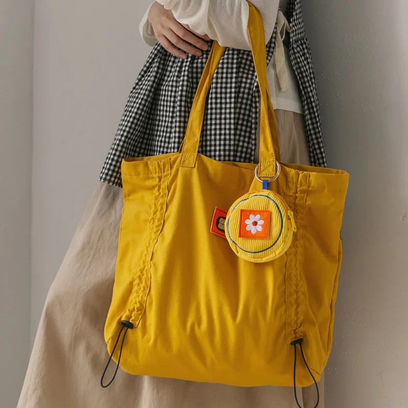 Большая холщовая женская сумка для покупок на плечо тканевая хлопковая женщин