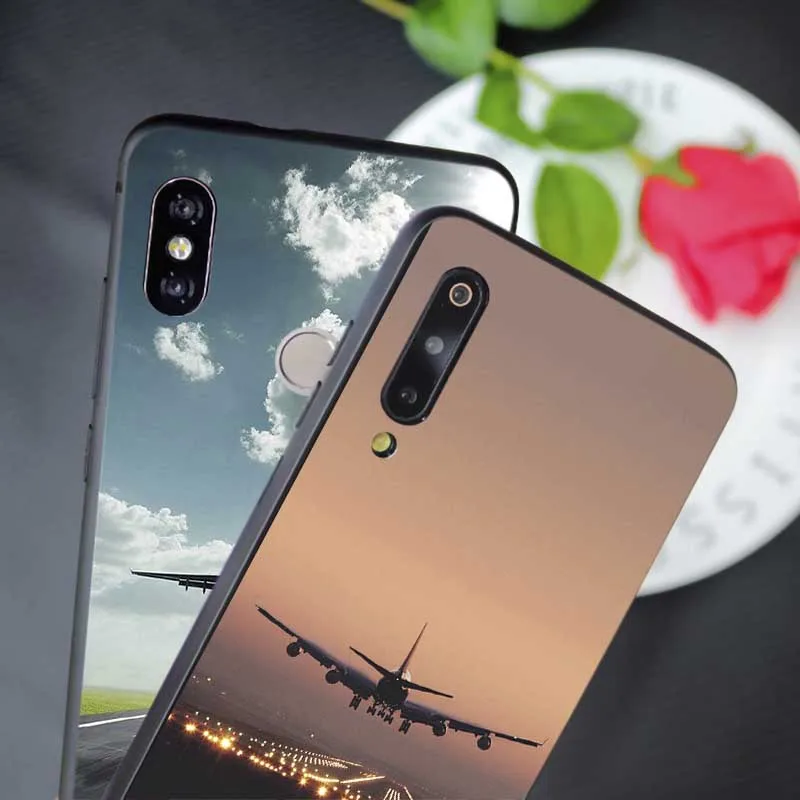 Чехол для телефона самолета xiaomi mi 10 pro 9 9t se 8 pocophone f1 mix 3 Мягкий силиконовый чехол |
