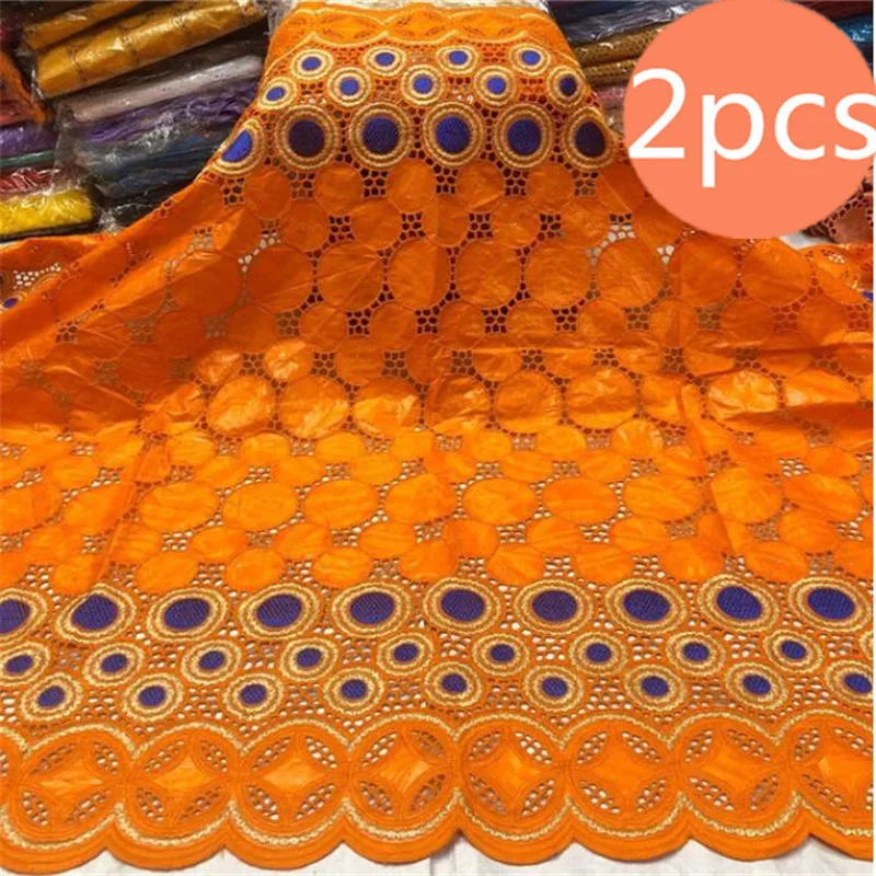 2 шт. Африканский Базен riche ткань хорошее качество брод Последняя мода хлопок