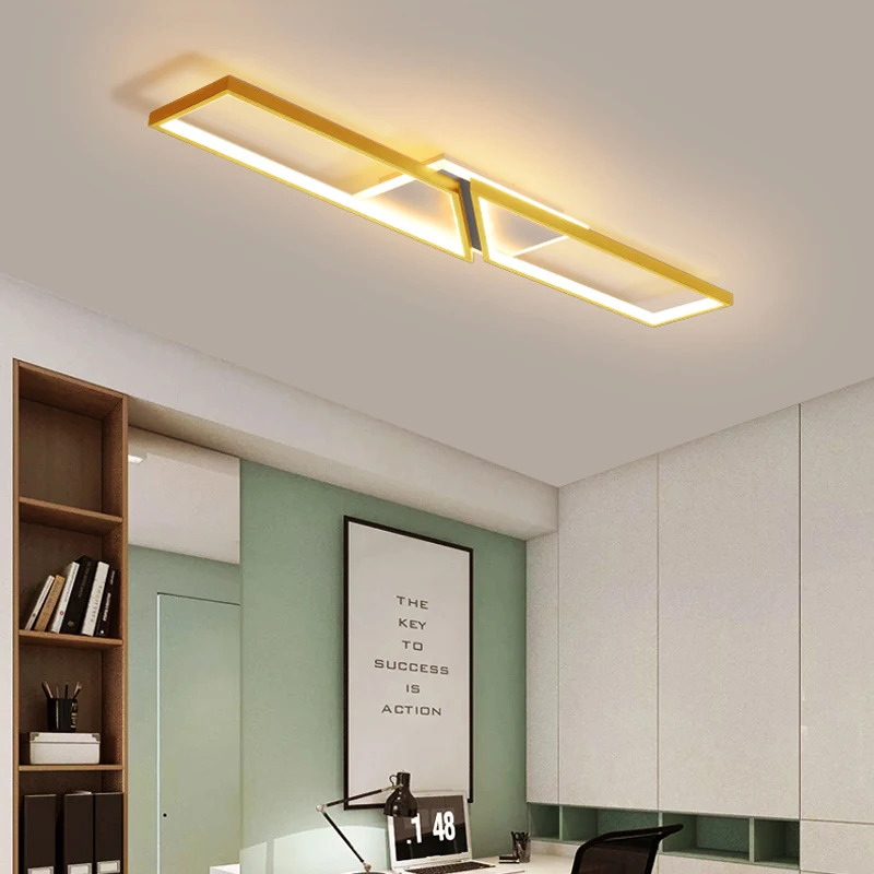 $36.00 LED Office Ceiling Lamp Rectangular Modern Minimalist Meeting Living Room Lights Aisle Corridor Supermarket Strip Lighting Light