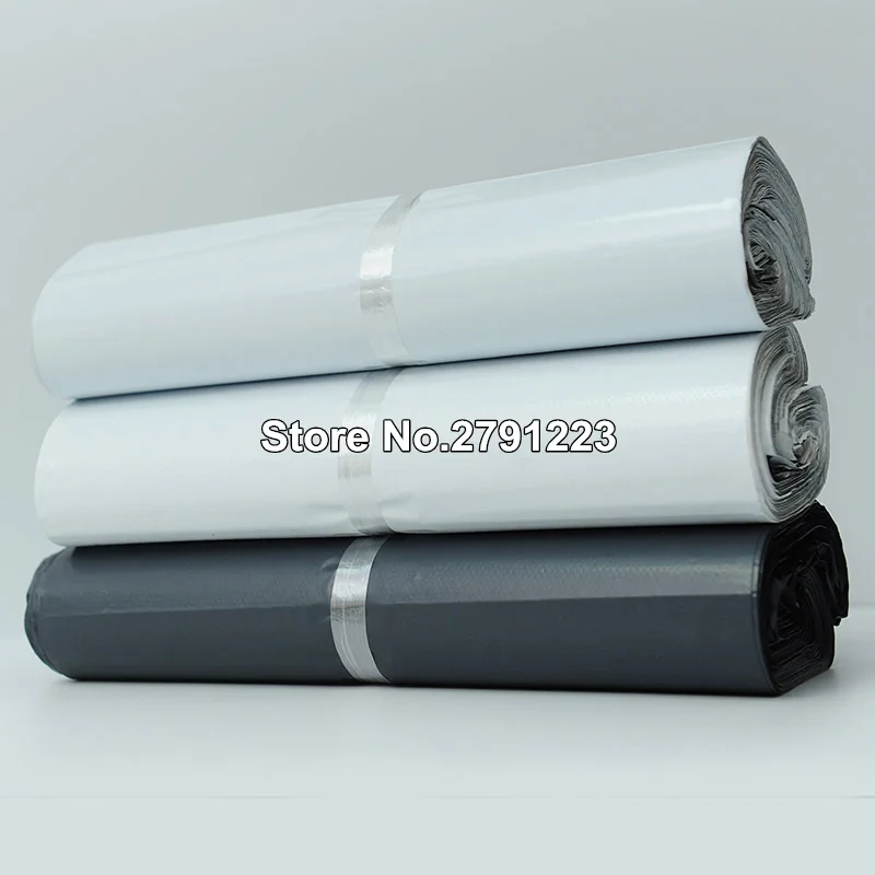 100 шт./лот Пластиковые самоклеящиеся пакеты конверты для курьерских