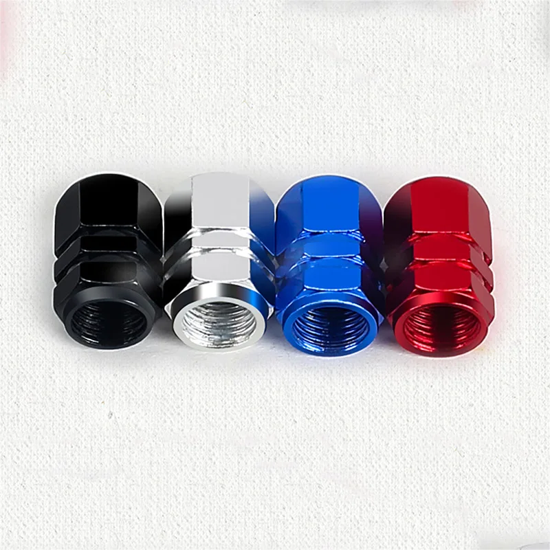 

Car Tire Valve Stem Caps 4Pcs/set Bolt-in Aluminum Theftproof Valve Covers For Volkswagen VW Tiguan MK2 2020 2021 2018 2017 MK1