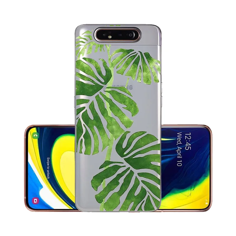 For Samsung Galaxy A80 Case 2019 Transparent Back Cover A 80 Phone Cases Coque Fundas Silicon Bumper |