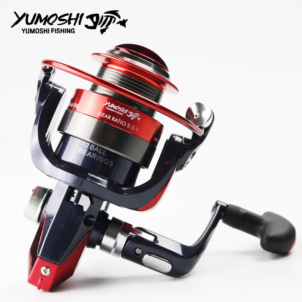 Бренд YUMOSHI 12BB подшипники 5 5: 1 Передаточное отношение металлическая спиннинговая