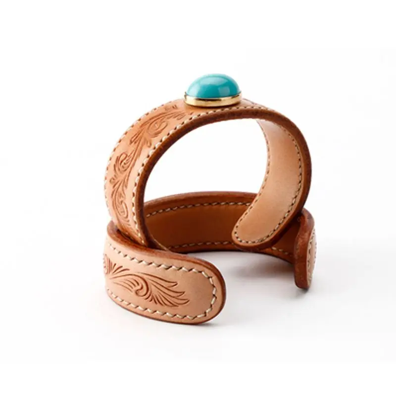 10 шт./компл. титановые пустые штампованные браслеты Сделай Сам кожаные манжеты