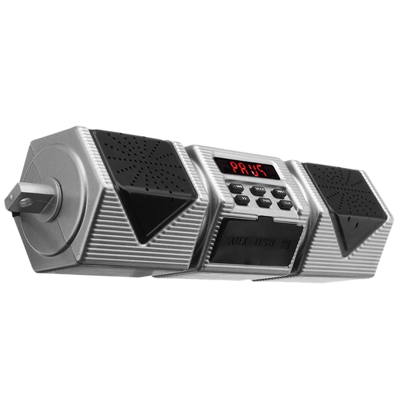 Мотоциклетный MP3 Bluetooth плеер водонепроницаемый стерео динамик Руль FM радио со