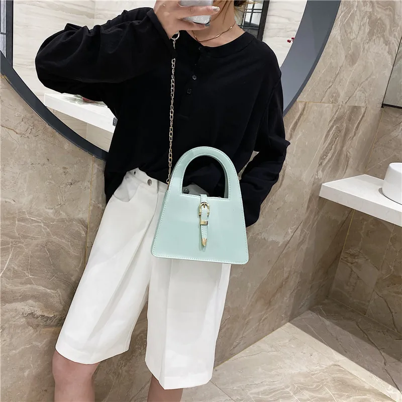 Сумка женская из искусственной кожи с пряжкой винтажная весенняя 2020 |