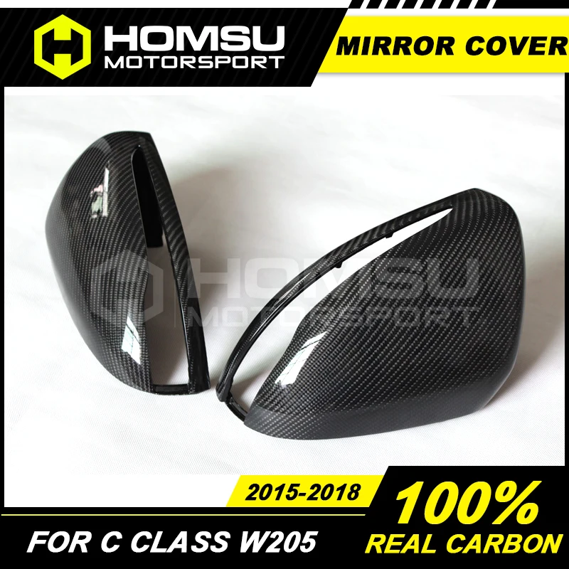 Крышка для зеркала из углеродного волокна Merce-des Benz C200 C220 C260 C300 задний спойлер