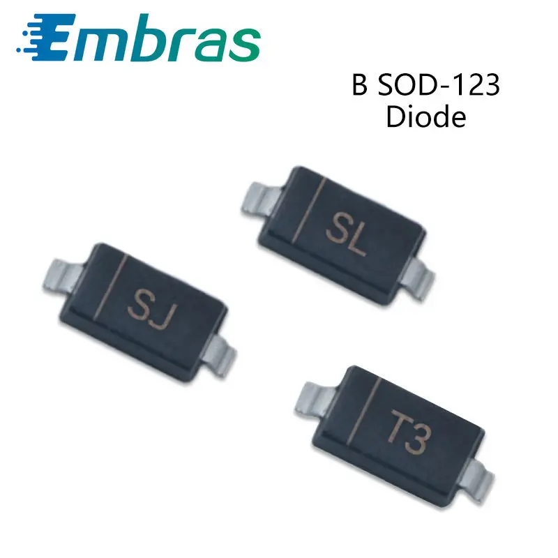 100 шт. SMD диод Шоттки B5817W SJ бав21w T3 B5819W SL 20V 30V 40V электронные компоненты SOD-123 |
