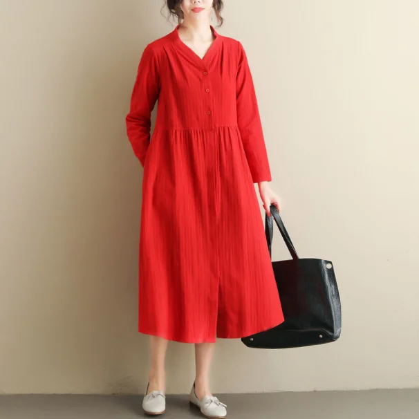 2020 Новое поступление Prairie шикарное весеннее платье Мягкое хлопковое льняное