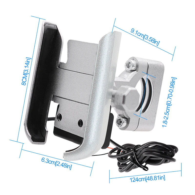 

2019 Hot Motorbike Mirror/Handlebar Phone Holder Stand 360 Rotate Bracket for Universal Phones J99