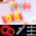 Новинка, водостойкая прозрачная двухсторонняя лента для ногтей, клейкая лента для ногтей, акриловая ложная ручка для дизайна ногтей, демонстрация, Маникюрный Инструмент для использования в салонах