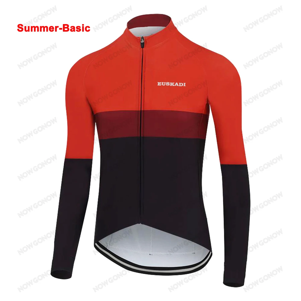 2022 велосипедная Джерси EUSKADI красная Черная Мужская и женская летняя/зимняя