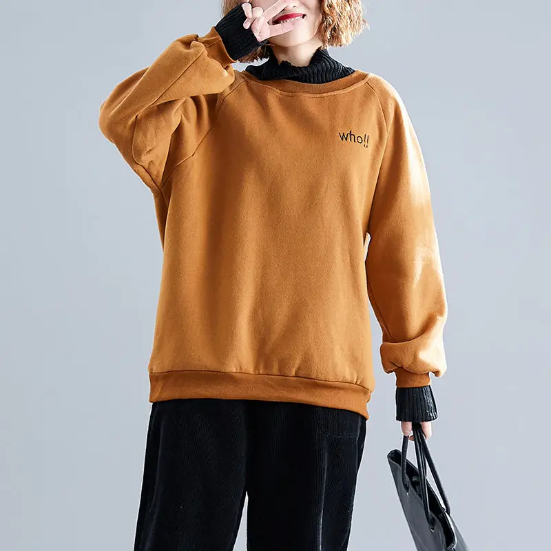 Новая зимняя Толстая Женская водолазка в стиле High Street с простыми надписями