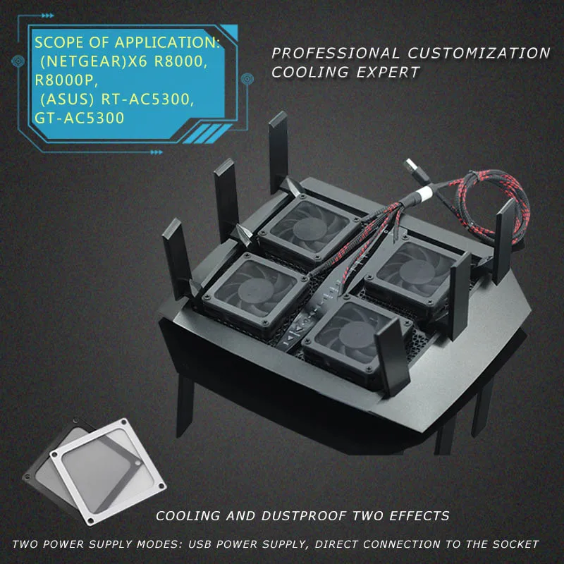 Вентилятор радиатора NETGEAR R8000 X6 R7900P ASUS AC5300|Кулеры и системы охлаждения компьютера|