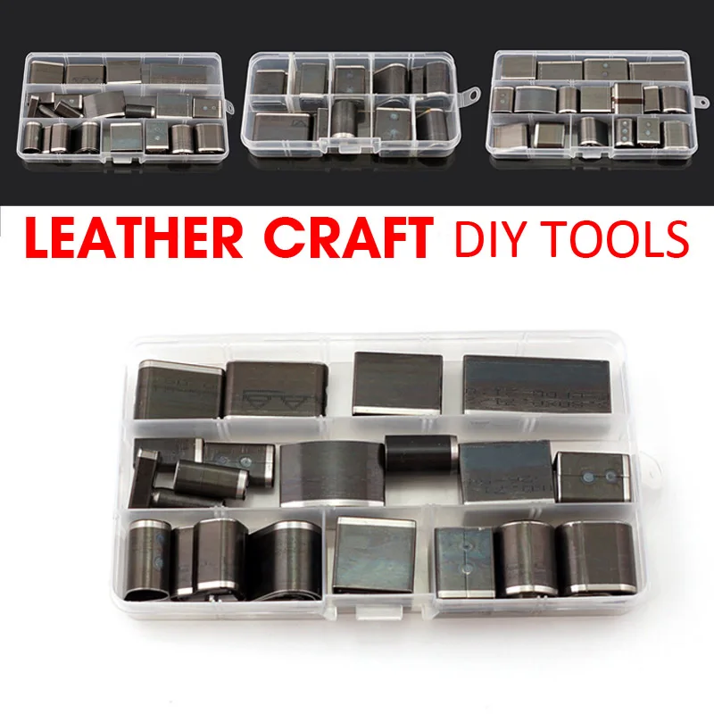 Leathercraft пробивая Pro Кожа ремесло набор инструментов &quotсделай сам&quot 24 Форма Стиль