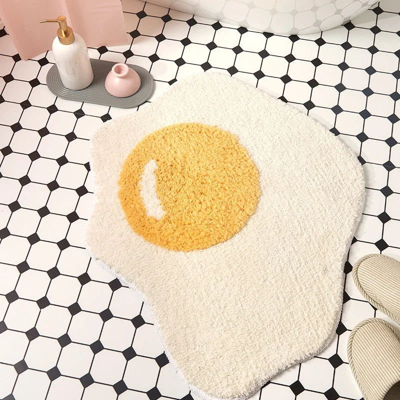 high quality bath mat bathroom bedroom non slip mats funny 3d egg entrance carpet doormat kitchen living room rug home decor free global shipping