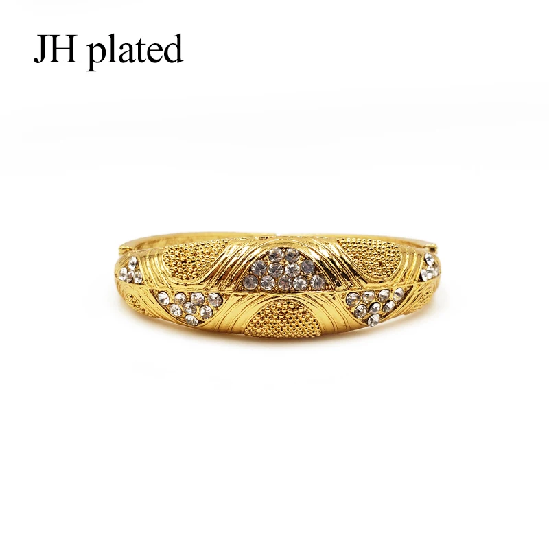 JHplated Новинка Дубай Модные Ювелирные наборы Африканский Золотой цвет свадебные подарки вечерние для женщин браслет ожерелье серьги кольцо