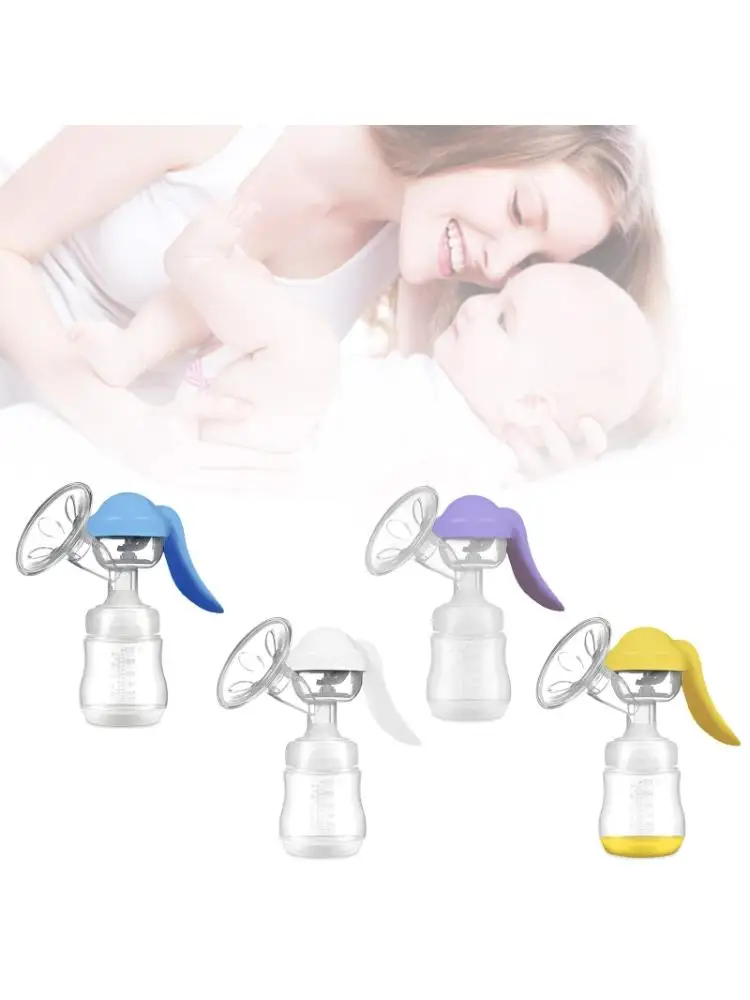 

Portable Manual Breast Pump Baby Nipple Suction Feeding Milk Bottles Food Grade A2UB