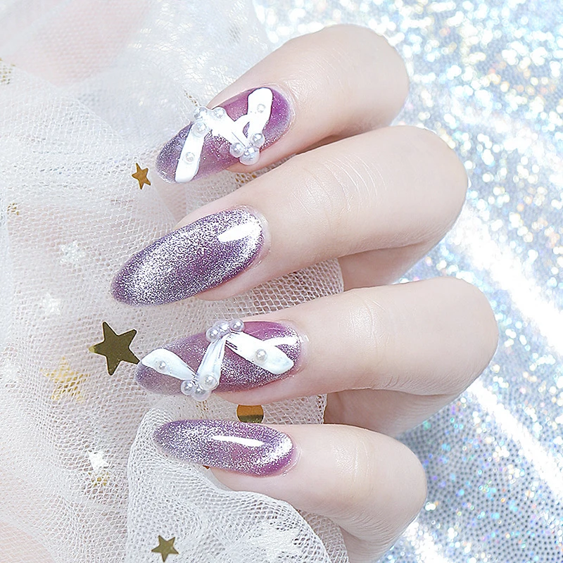 

Moonstone Smoothie Nail Gel Polish Glitter Auroras Nail Art Holographics Effect Soak Off UV Gel for Nails Design