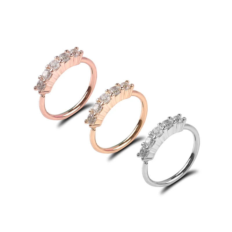 

1 Pcs Piercing Nose Hoop Ring Expander Seamless Segment Ear Hoops Tragus Cartilage Earrings Nostril Body Hinged Septum Clicker