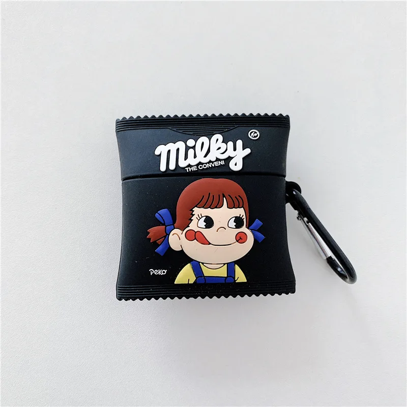 

For Airpods 1/2 Case,Milk Cute Girls Case For Airpods Case,Soft Silicone Earphone Headphone Cover FOr Apple Airpods Pro Case