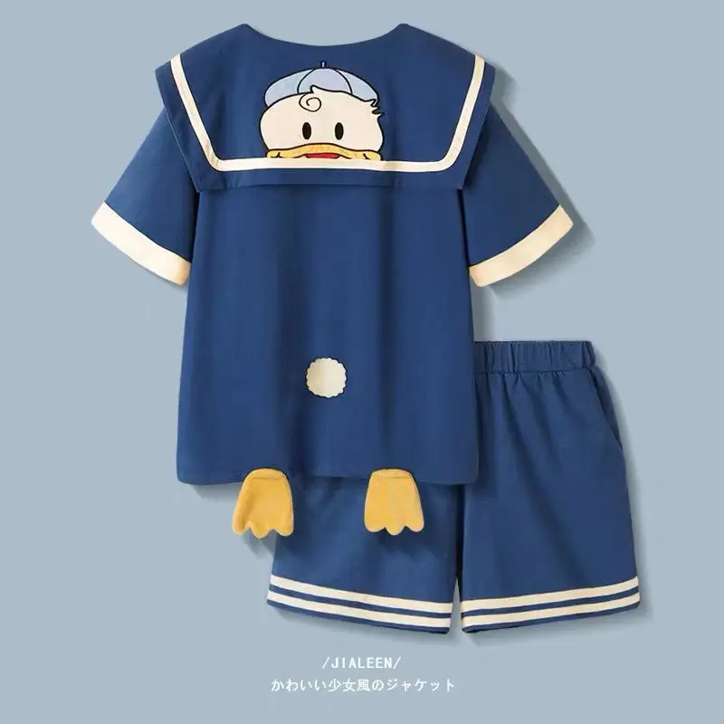 Pajamas Pajamas Skirt Female Summer Cotton High-grade Cotton Short-sleeved Long Student Ins Cute Home Wear Summer