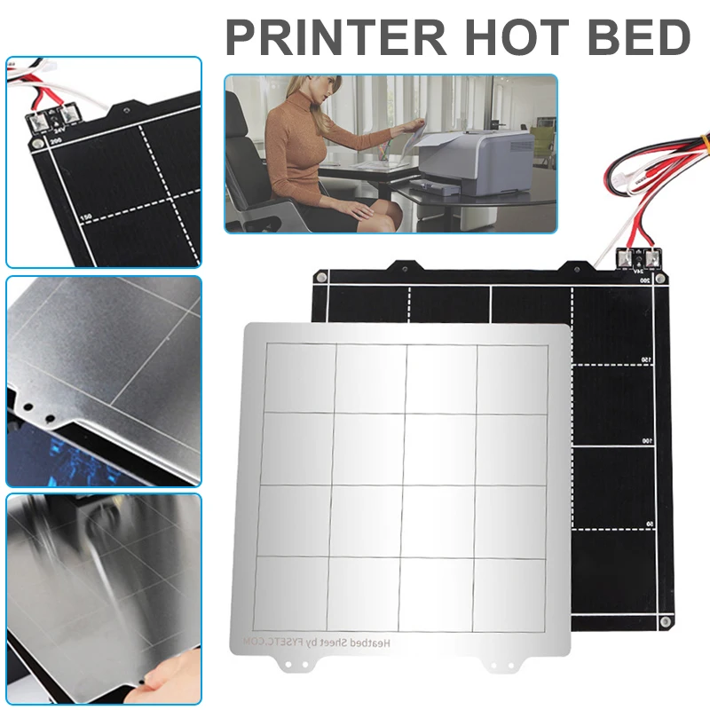 24V Магнитная Подогреваемая кровать и железная пластина 3D принтер запчасти