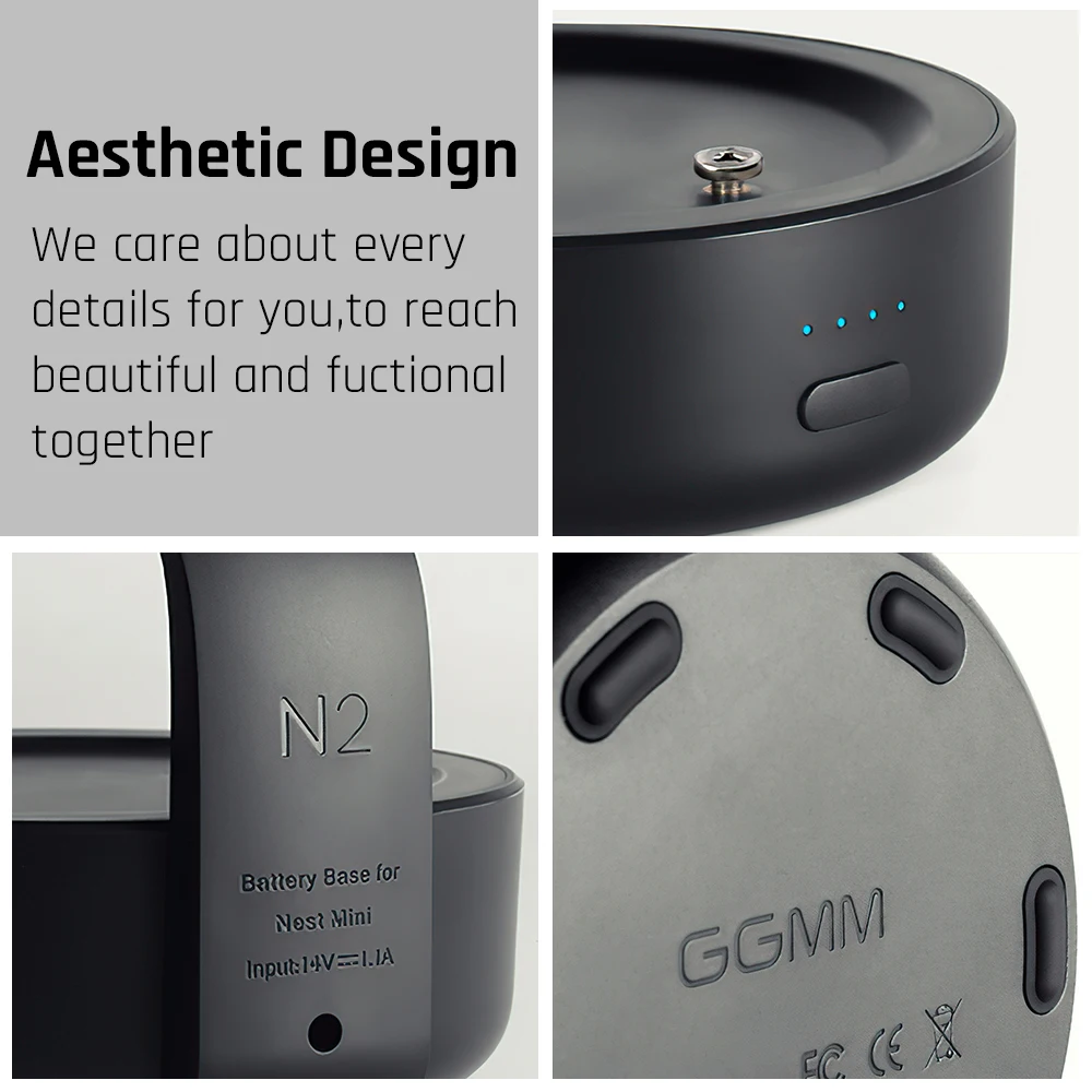 GGMM N2 Батарейная база для Google Nest Mini 2 го поколения Assistance умная док станция динамиков зарядка аккумулятора 20
