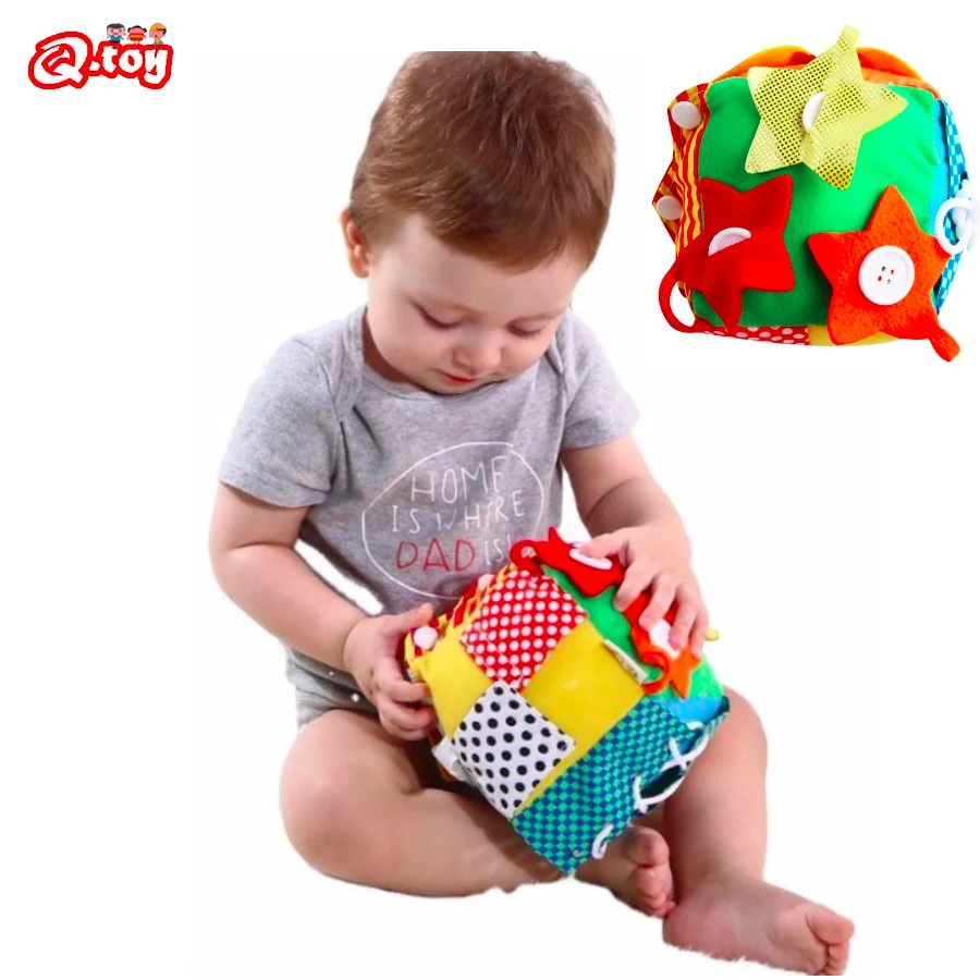 

fabric busy board Montessori Toy Essential Educational Sensory Board learning toys activities zipper tie button kit Christams