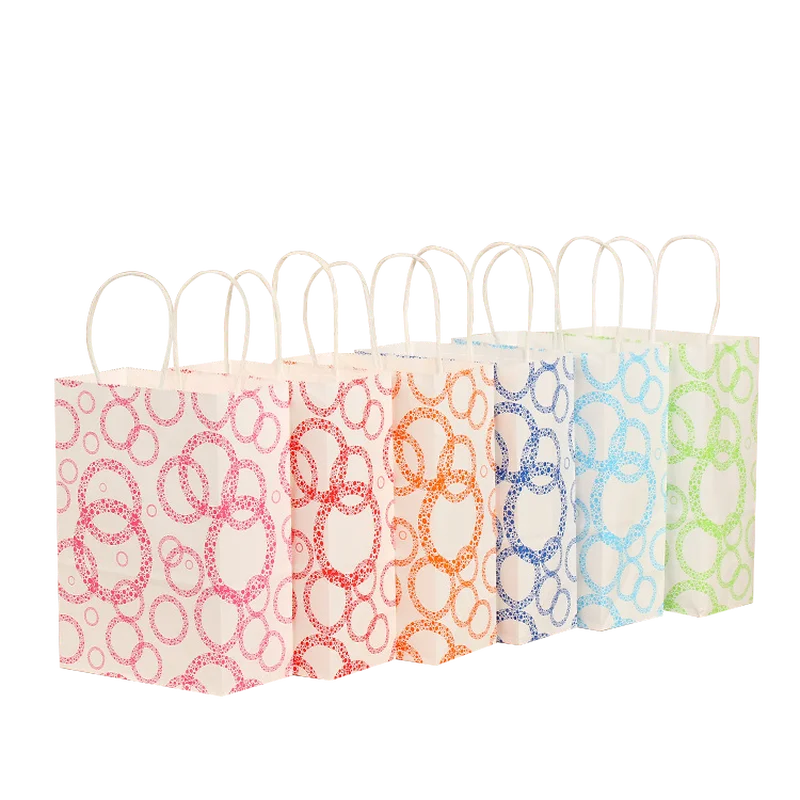

30 шт., бумажные пакеты с ручками, 16 х22 см