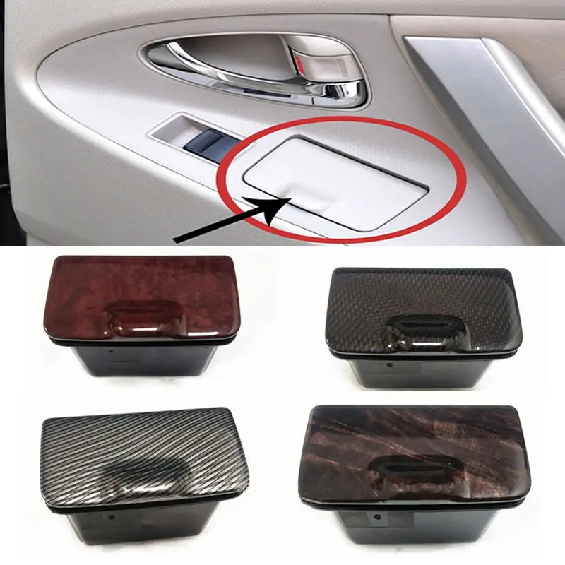 

Для Toyota Camry задние дверная пепельница из красного дерева дверь подлокотник внутренняя панель