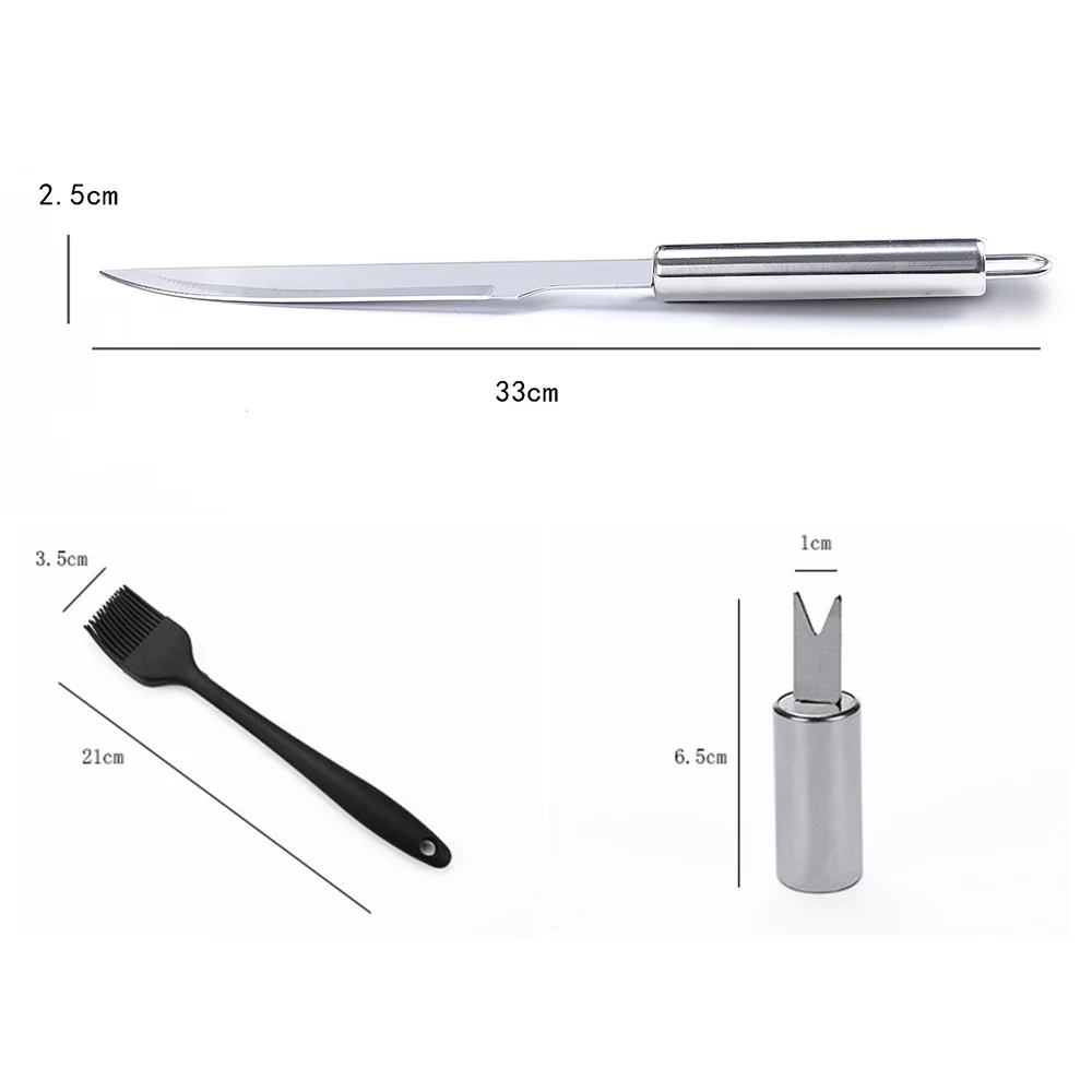 Инструменты для барбекю на открытом месте Suit портативные вилки из нержавеющей