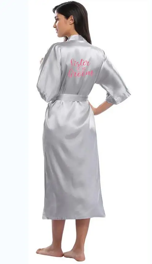 Женский Атласный халат Кимоно размера плюс из вискозы с поясом классическое