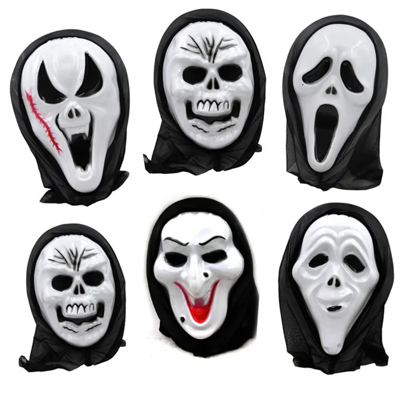 

Halloween mask wholesale grimaces head devil screamed whimsy scary host skeleton Halloween props